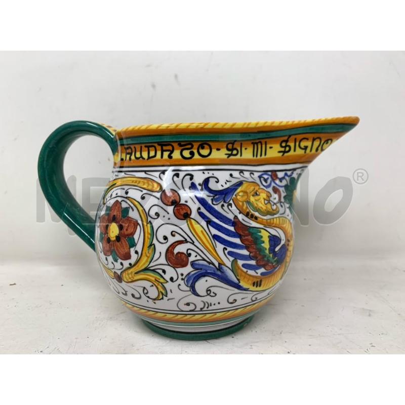 BROCCA CERAMICA DERUTA DEC GRIFONI GIALLA VERDE  | Mercatino dell'Usato Roma re di roma 1
