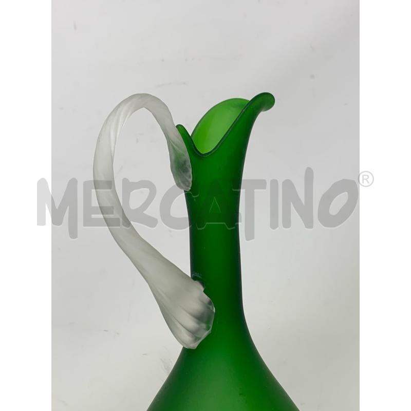 BROCCHETTA VETRO SATINATO VERDE MANICO ATTORCIGLIATO  | Mercatino dell'Usato Roma re di roma 3