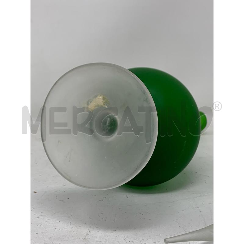 BROCCHETTA VETRO SATINATO VERDE MANICO ATTORCIGLIATO  | Mercatino dell'Usato Roma re di roma 5