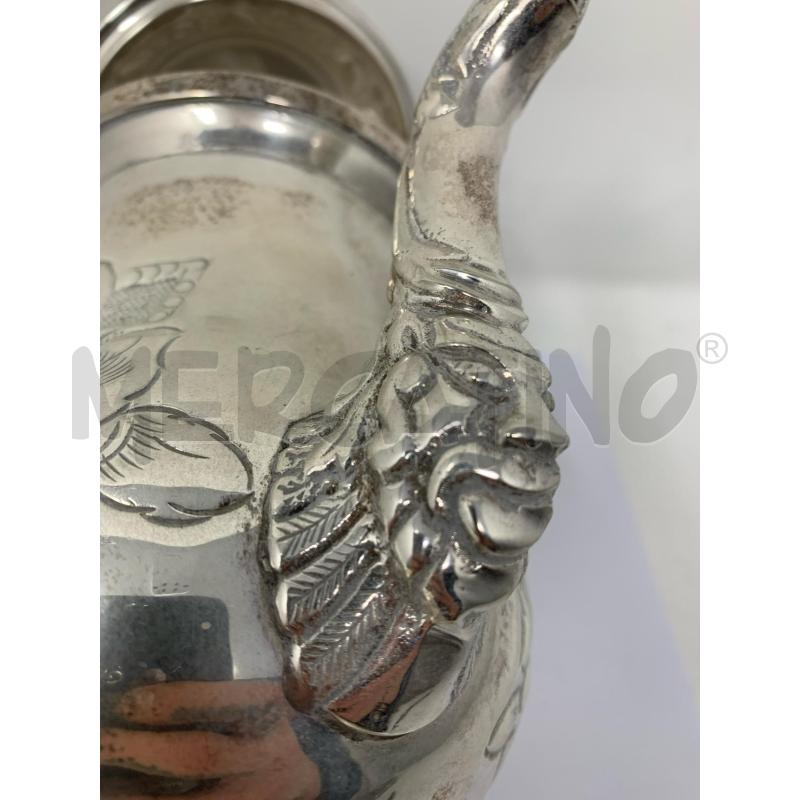 CAFFETTIERA JORDAN SHEFFIELD DEC FIORI INCISI MANICO LEGNO BOMBATO  | Mercatino dell'Usato Roma re di roma 5