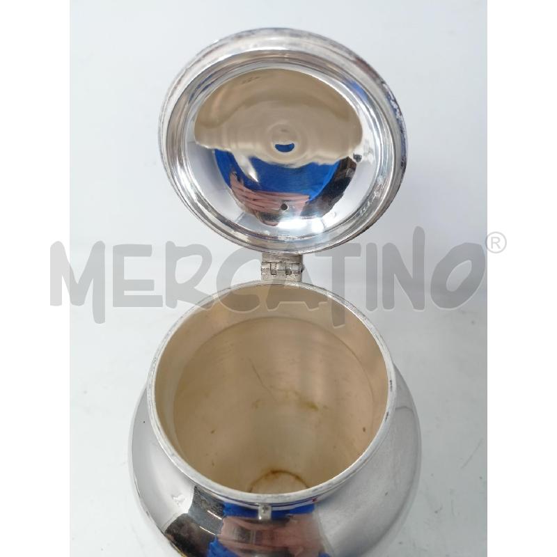 CAFFETTIERA JORDAN SHEFFIELD DEC STEMMA MONOGRAMMA MANICO LEGNO ARCATO  | Mercatino dell'Usato Roma re di roma 5