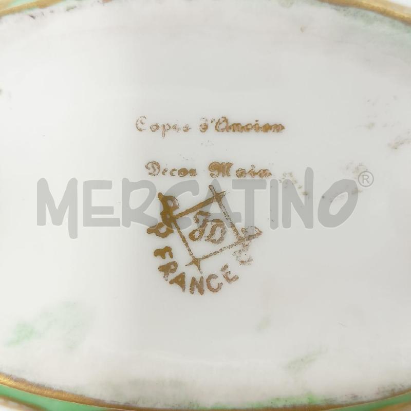 CALAMAIO LIMOGES VERDE DEC FIORI B.ORO | Mercatino dell'Usato Roma re di roma 4