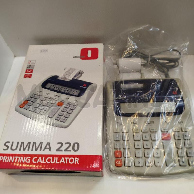 CALCOLATRICE OLIVETTI SUMMA 220 | Mercatino dell'Usato Roma re di roma 1