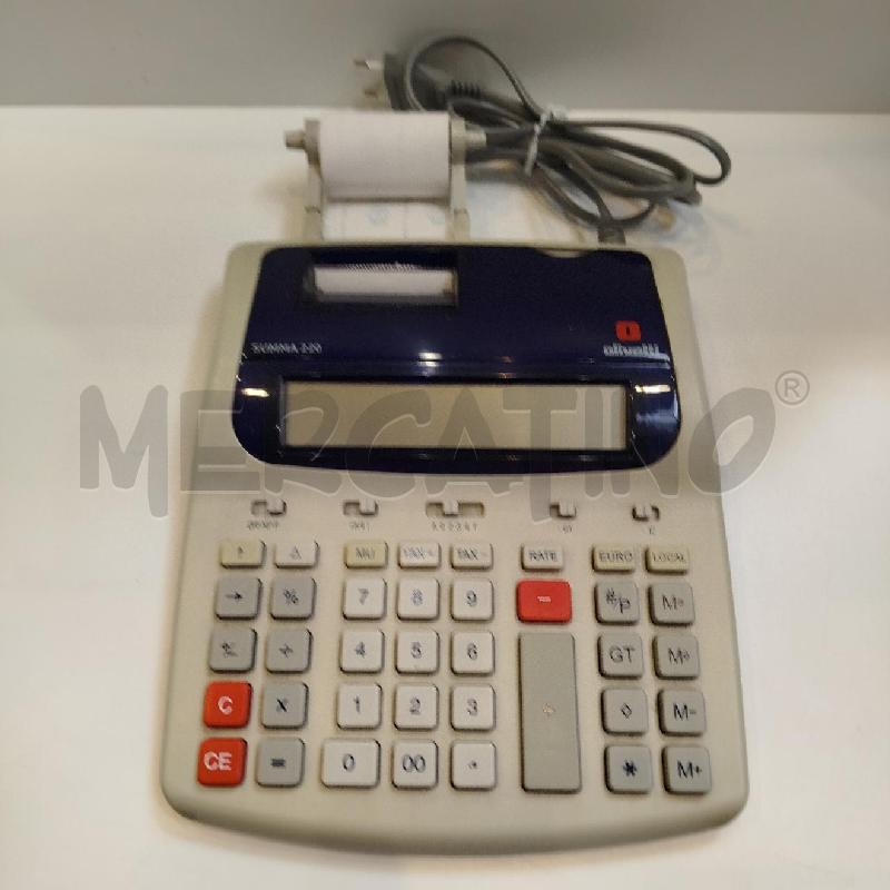 CALCOLATRICE OLIVETTI SUMMA 220 | Mercatino dell'Usato Roma re di roma 3