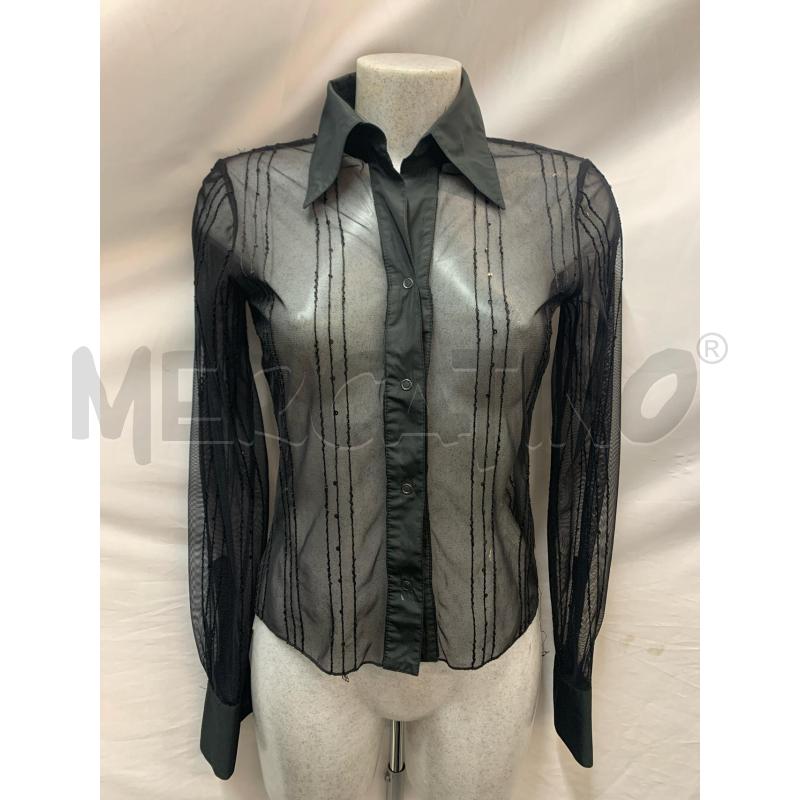 CAMICIA BEATRICE TULLE TRASP STRASS  | Mercatino dell'Usato Roma re di roma 1
