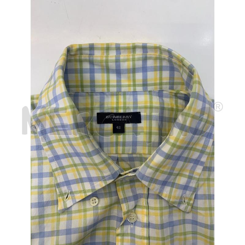 CAMICIA BURBERRY QUADRETTI GIALLO VERDE  | Mercatino dell'Usato Roma re di roma 5