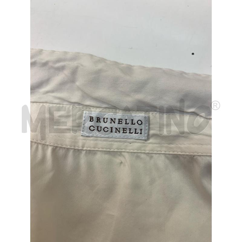 CAMICIA DONNA BRUNELLO CUCINELLI PANNA BORDI BEIGE | Mercatino dell'Usato Roma re di roma 5