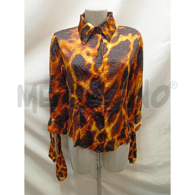 CAMICIA DONNA JUST CAVALLI SETA ARANCIO FANTASIA | Mercatino dell'Usato Roma re di roma 1