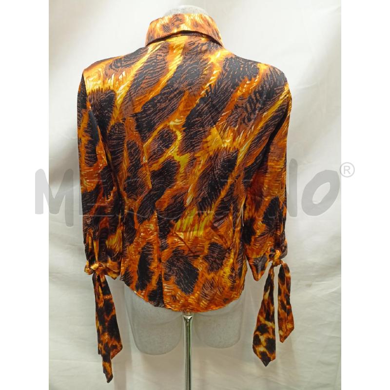 CAMICIA DONNA JUST CAVALLI SETA ARANCIO FANTASIA | Mercatino dell'Usato Roma re di roma 3