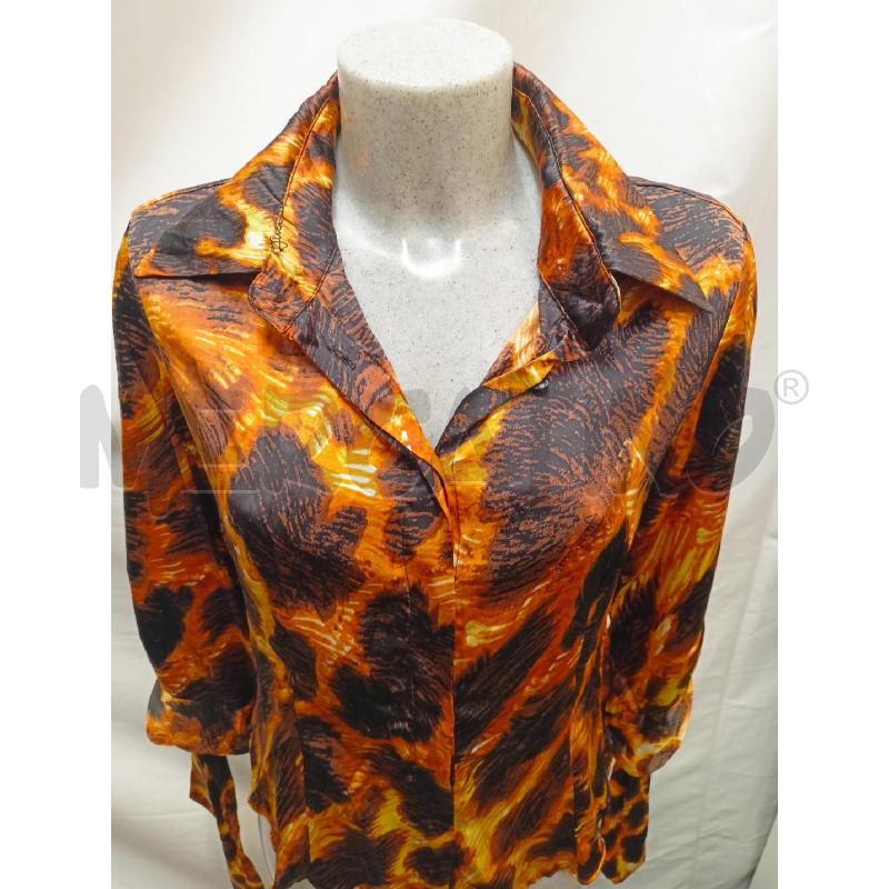CAMICIA DONNA JUST CAVALLI SETA ARANCIO FANTASIA | Mercatino dell'Usato Roma re di roma 4