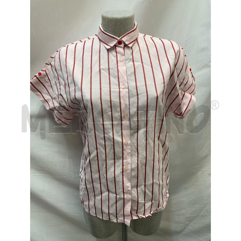 CAMICIA DONNA PINKO ROSA RIGHE ROSSE | Mercatino dell'Usato Roma re di roma 1