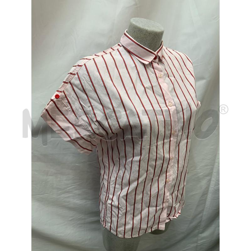 CAMICIA DONNA PINKO ROSA RIGHE ROSSE | Mercatino dell'Usato Roma re di roma 2