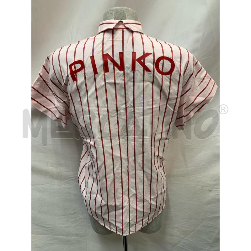 CAMICIA DONNA PINKO ROSA RIGHE ROSSE | Mercatino dell'Usato Roma re di roma 3