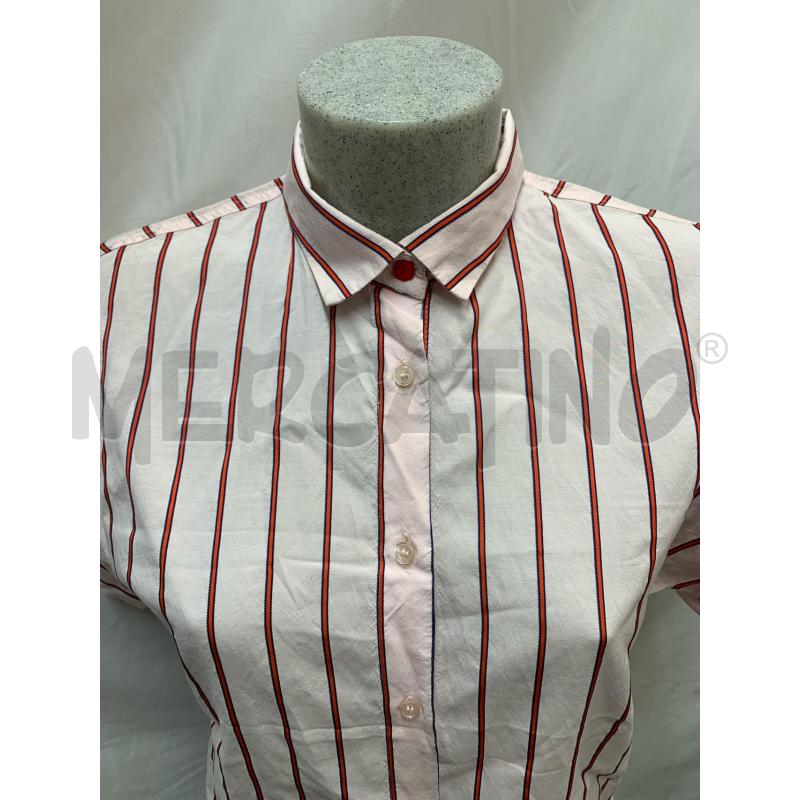 CAMICIA DONNA PINKO ROSA RIGHE ROSSE | Mercatino dell'Usato Roma re di roma 4