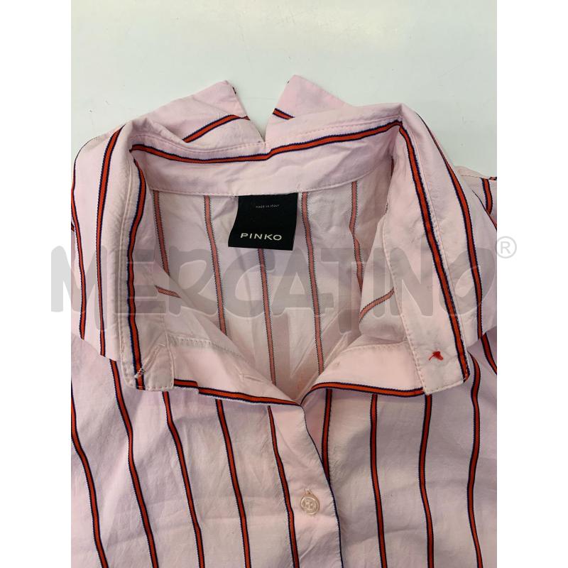 CAMICIA DONNA PINKO ROSA RIGHE ROSSE | Mercatino dell'Usato Roma re di roma 5