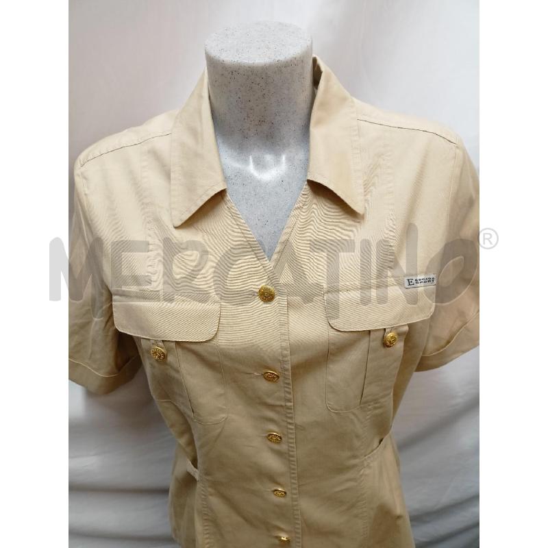 CAMICIA ESCADA SPORT BEIGE BOTTONI GOLD | Mercatino dell'Usato Roma re di roma 4
