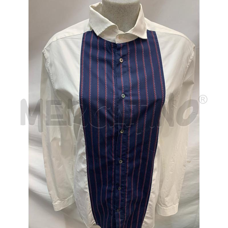 CAMICIA TOMMY HILFIGER BIANCO BLUETTE  | Mercatino dell'Usato Roma re di roma 4