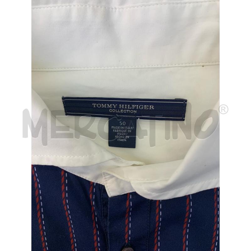 CAMICIA TOMMY HILFIGER BIANCO BLUETTE  | Mercatino dell'Usato Roma re di roma 5