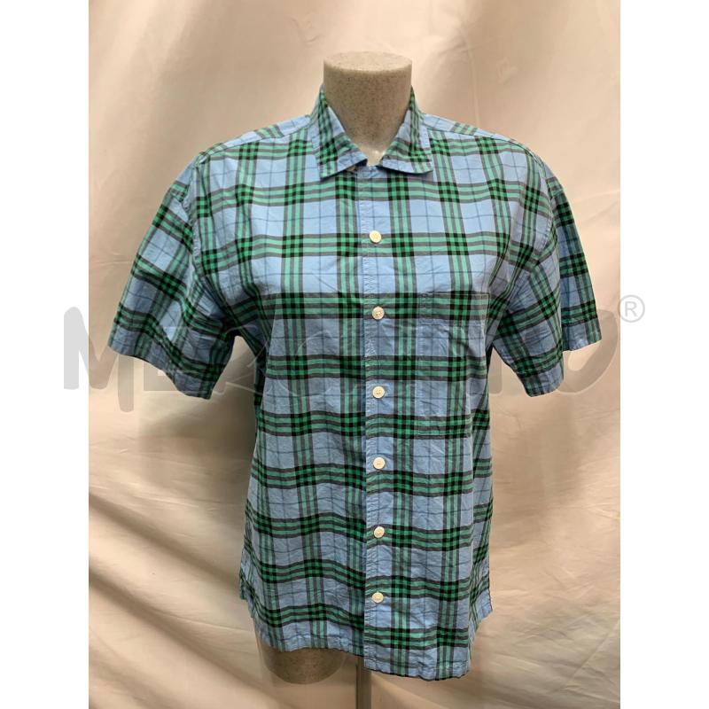 CAMICIA UOMO BURBERRY AZZURR QUADRI VERD | Mercatino dell'Usato Roma re di roma 1