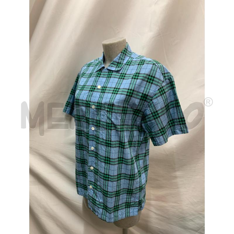 CAMICIA UOMO BURBERRY AZZURR QUADRI VERD | Mercatino dell'Usato Roma re di roma 2