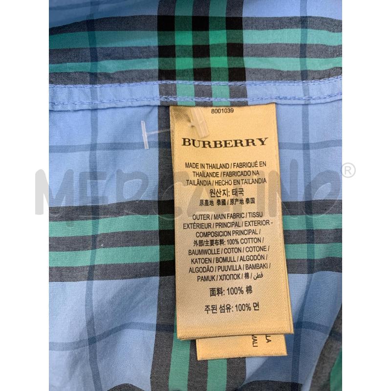 CAMICIA UOMO BURBERRY AZZURR QUADRI VERD | Mercatino dell'Usato Roma re di roma 4