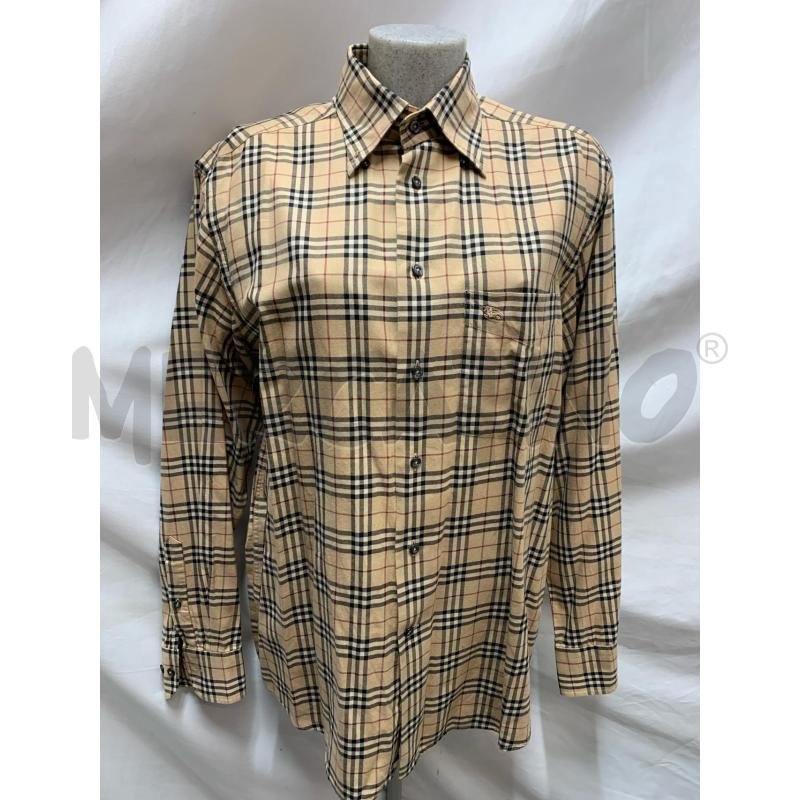 CAMICIA UOMO BURBERRY BEIGE QUADRETTI  | Mercatino dell'Usato Roma re di roma 1