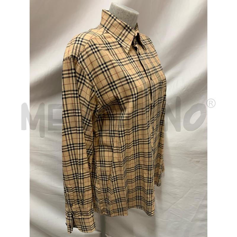 CAMICIA UOMO BURBERRY BEIGE QUADRETTI  | Mercatino dell'Usato Roma re di roma 2