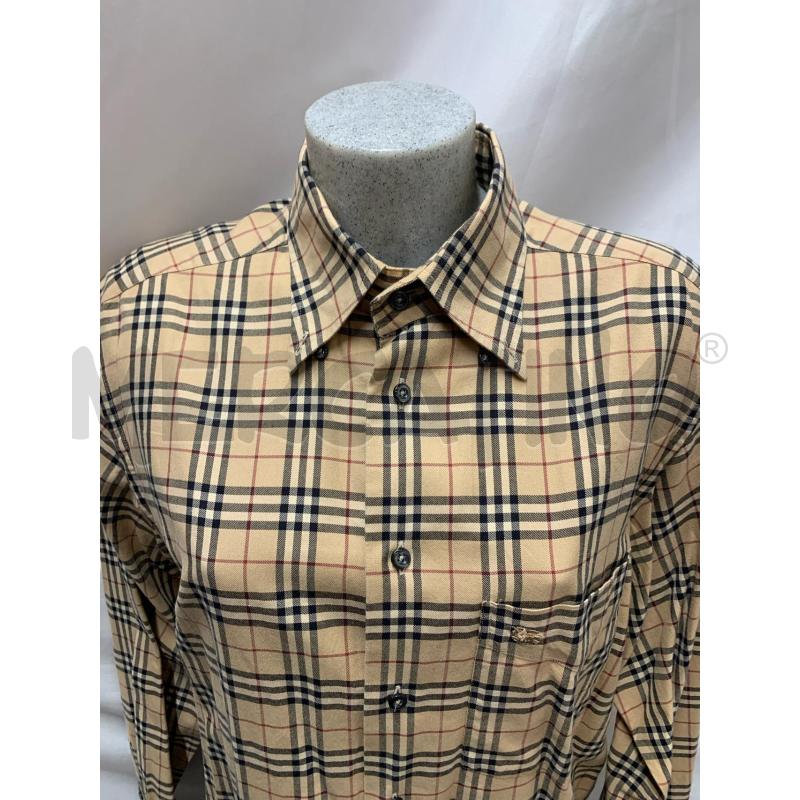 CAMICIA UOMO BURBERRY BEIGE QUADRETTI  | Mercatino dell'Usato Roma re di roma 4