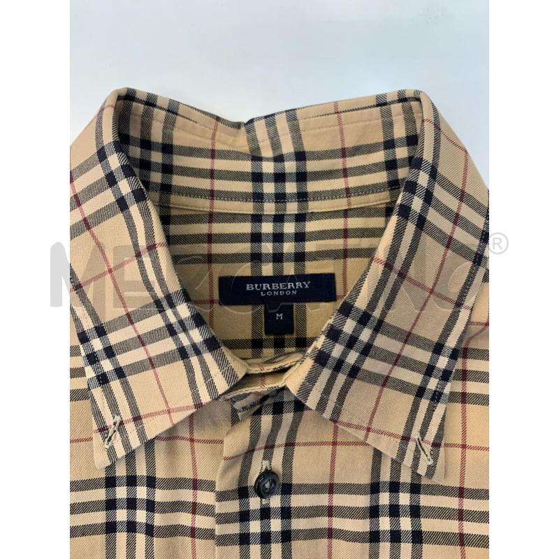 CAMICIA UOMO BURBERRY BEIGE QUADRETTI  | Mercatino dell'Usato Roma re di roma 5