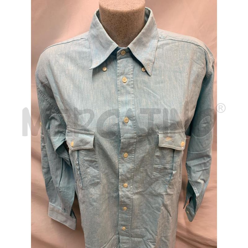 CAMICIA UOMO BURBERRY CELESTE EFFETTO DEGRADE' | Mercatino dell'Usato Roma re di roma 2