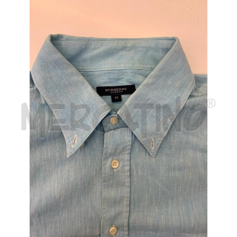 CAMICIA UOMO BURBERRY CELESTE EFFETTO DEGRADE' | Mercatino dell'Usato Roma re di roma 5