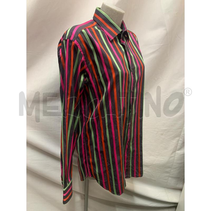 CAMICIA UOMO ETRO NERA RIGHE FUCSIA | Mercatino dell'Usato Roma re di roma 2
