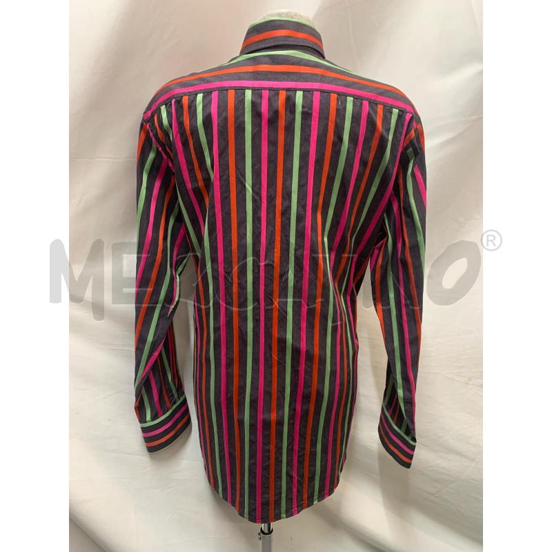 CAMICIA UOMO ETRO NERA RIGHE FUCSIA | Mercatino dell'Usato Roma re di roma 3