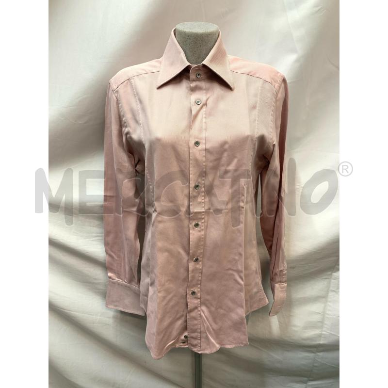 CAMICIA UOMO GUCCI ROSA MICRORIGHE BIANCO | Mercatino dell'Usato Roma re di roma 1