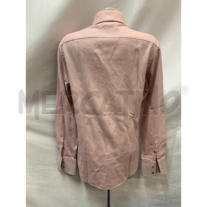 CAMICIA UOMO GUCCI ROSA MICRORIGHE BIANCO | Mercatino dell'Usato Roma re di roma 3