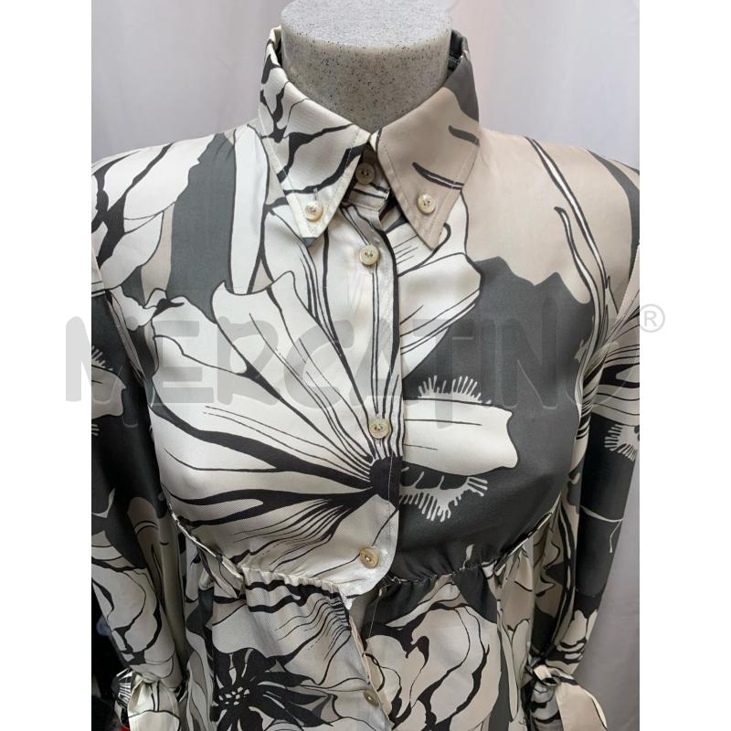 CAMICIA VALENTINO SETA GRIGIO FIORI PANNA  | Mercatino dell'Usato Roma re di roma 4