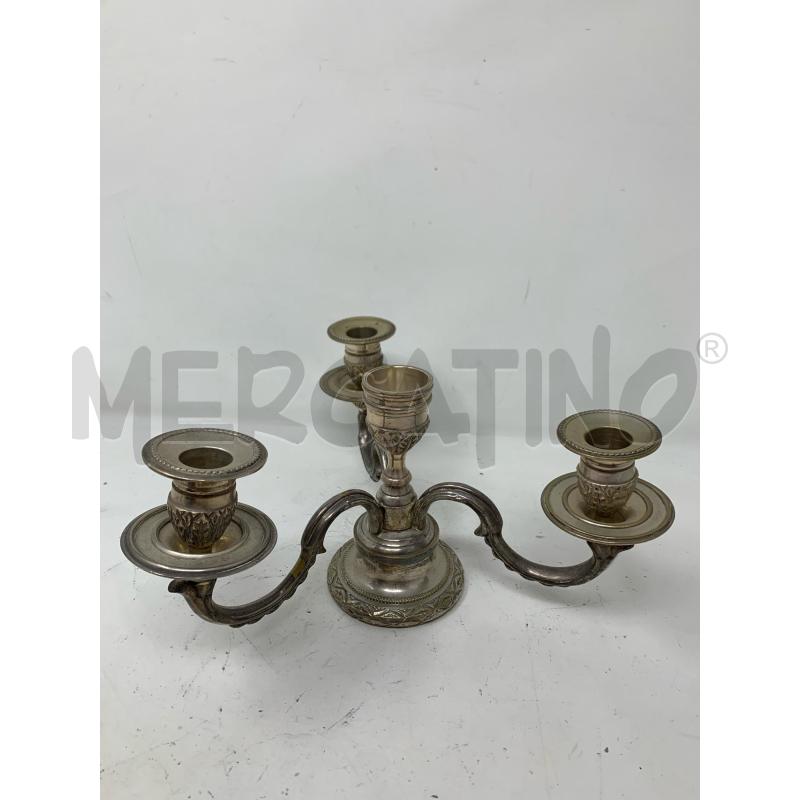 CANDELABRO BASSO JORDAN SHEFFIELD 3 FIAMME BASE TONDA | Mercatino dell'Usato Roma re di roma 1