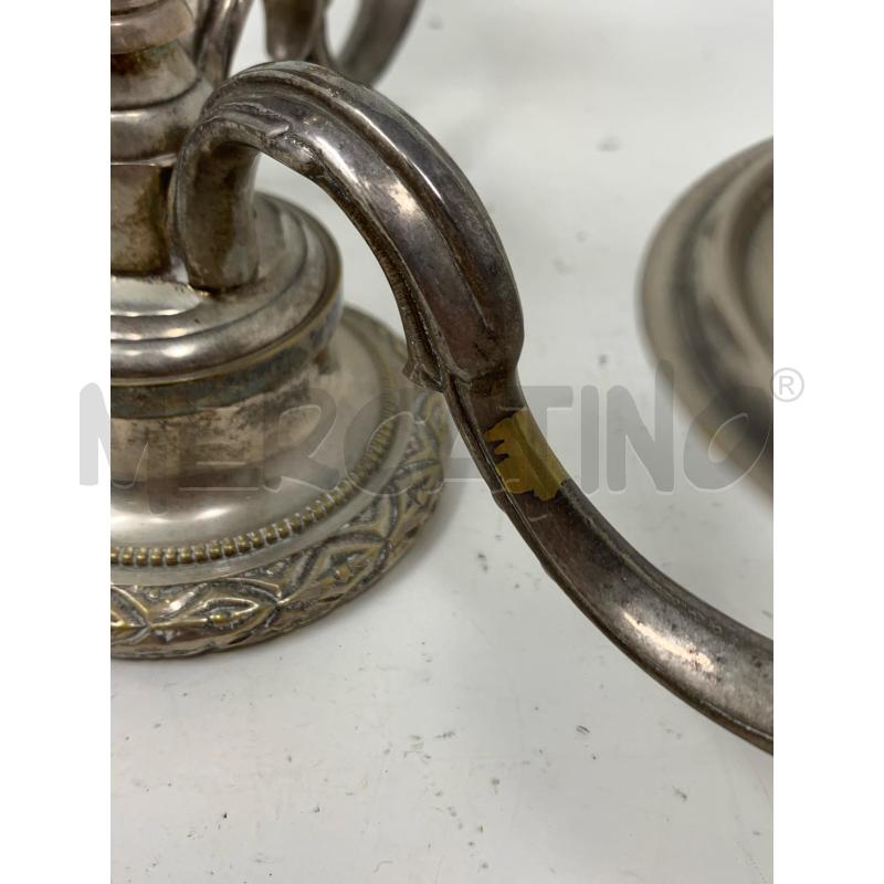 CANDELABRO BASSO JORDAN SHEFFIELD 3 FIAMME BASE TONDA | Mercatino dell'Usato Roma re di roma 4