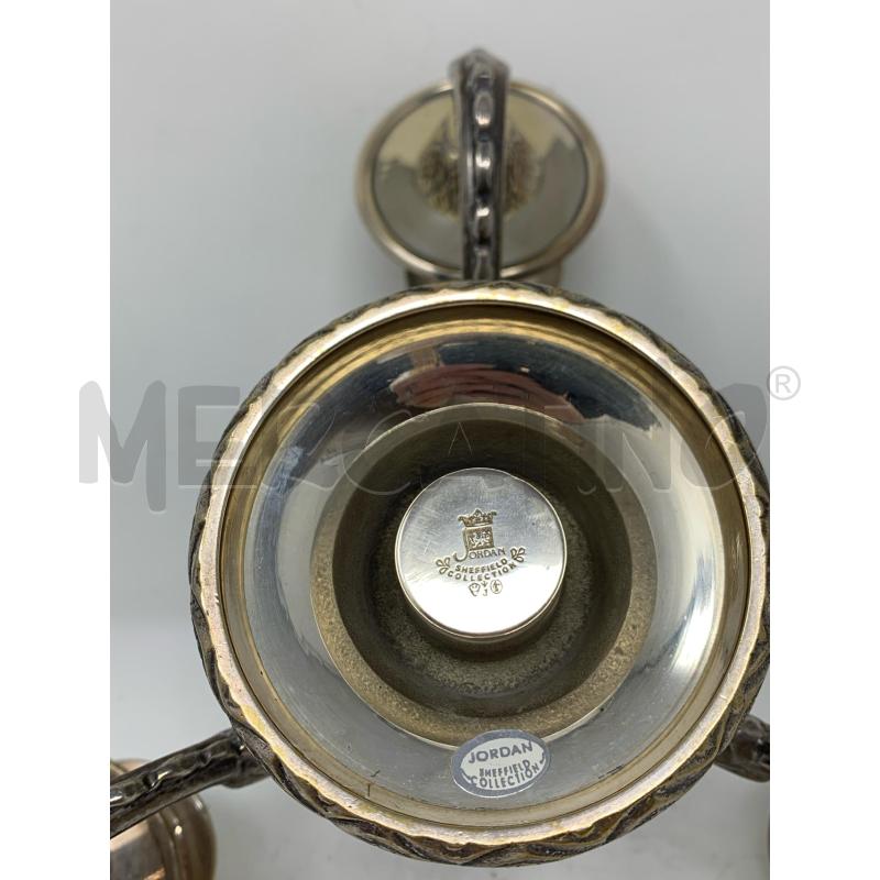 CANDELABRO BASSO JORDAN SHEFFIELD 3 FIAMME BASE TONDA | Mercatino dell'Usato Roma re di roma 5