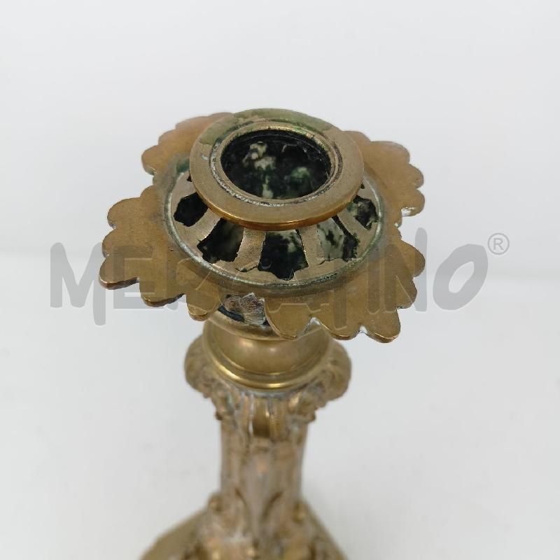 CANDELABRO BRONZO RICCIOLI 4 PIEDIN CIPOLLA | Mercatino dell'Usato Roma re di roma 2