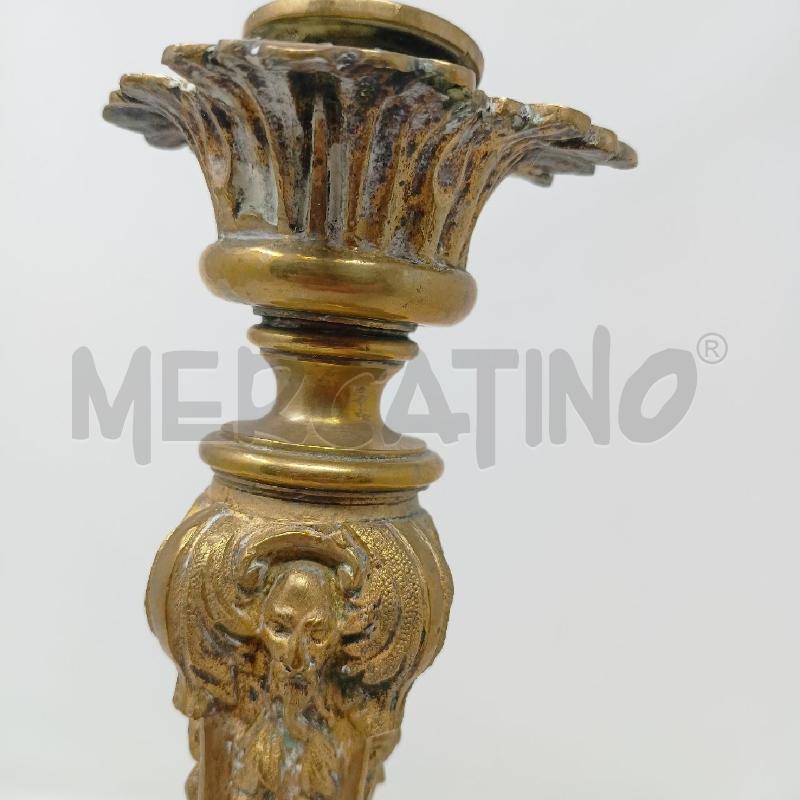 CANDELABRO BRONZO RICCIOLI 4 PIEDIN CIPOLLA | Mercatino dell'Usato Roma re di roma 5