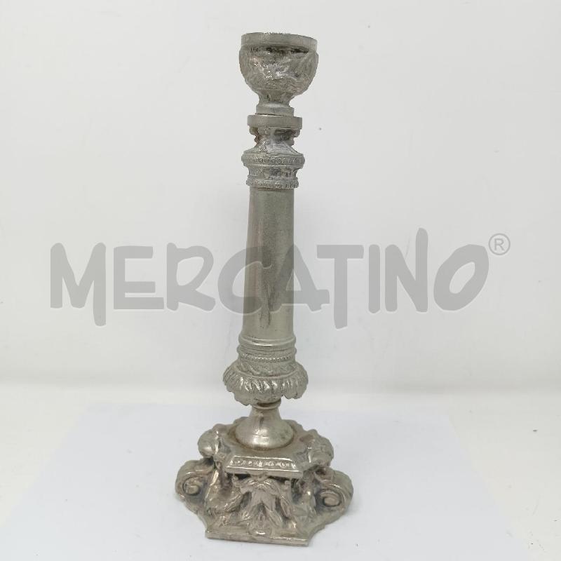 CANDELIERE JORDAN SHEFFIELD BASE CAPITELLO 27CM | Mercatino dell'Usato Roma re di roma 1