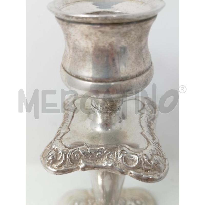 CANDELIERE JORDAN SHEFFIELD BASE QUADRATA DEC RILIEVO 25 CM | Mercatino dell'Usato Roma re di roma 3