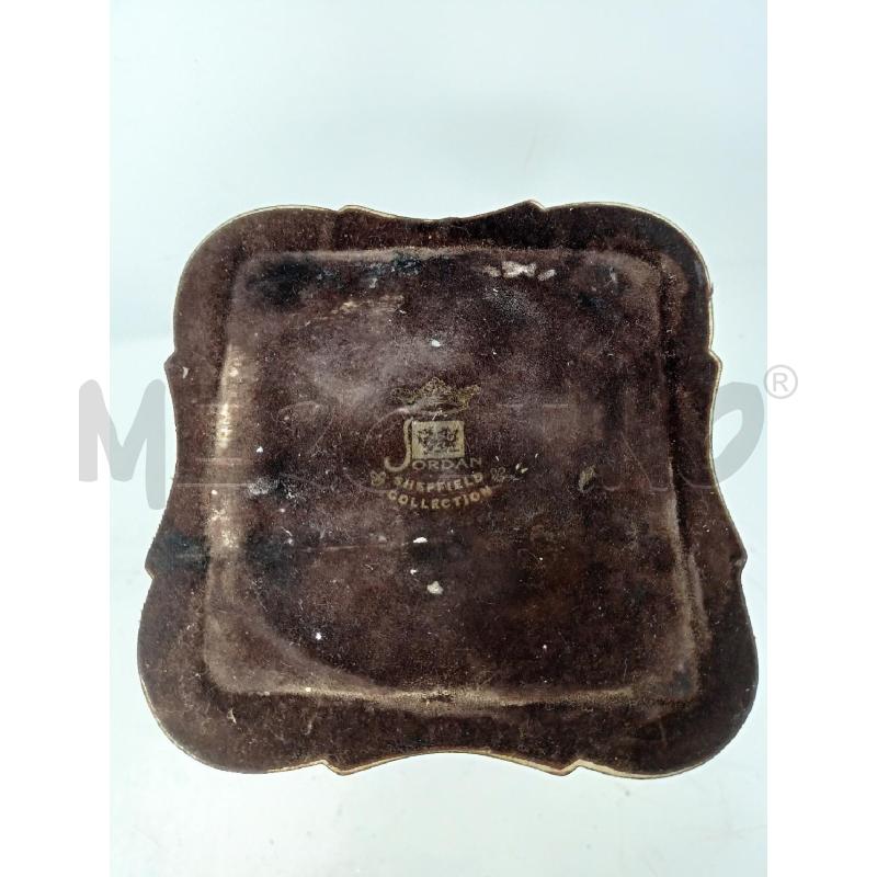 CANDELIERE JORDAN SHEFFIELD BASE QUADRATA DEC RILIEVO 25 CM | Mercatino dell'Usato Roma re di roma 5