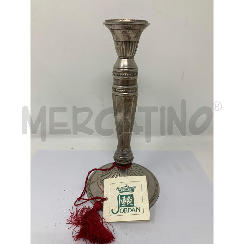 CANDELIERE JORDAN SHEFFIELD BASE TONDA STELO SFACCETTATO | Mercatino dell'Usato Roma re di roma 1