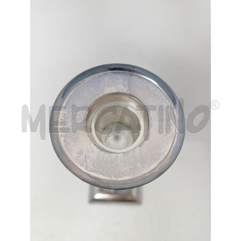 CANDELIERE JORDAN SHEFFIELD CUOIO MATTONE BASE QUADRATA 28 CM | Mercatino dell'Usato Roma re di roma 2