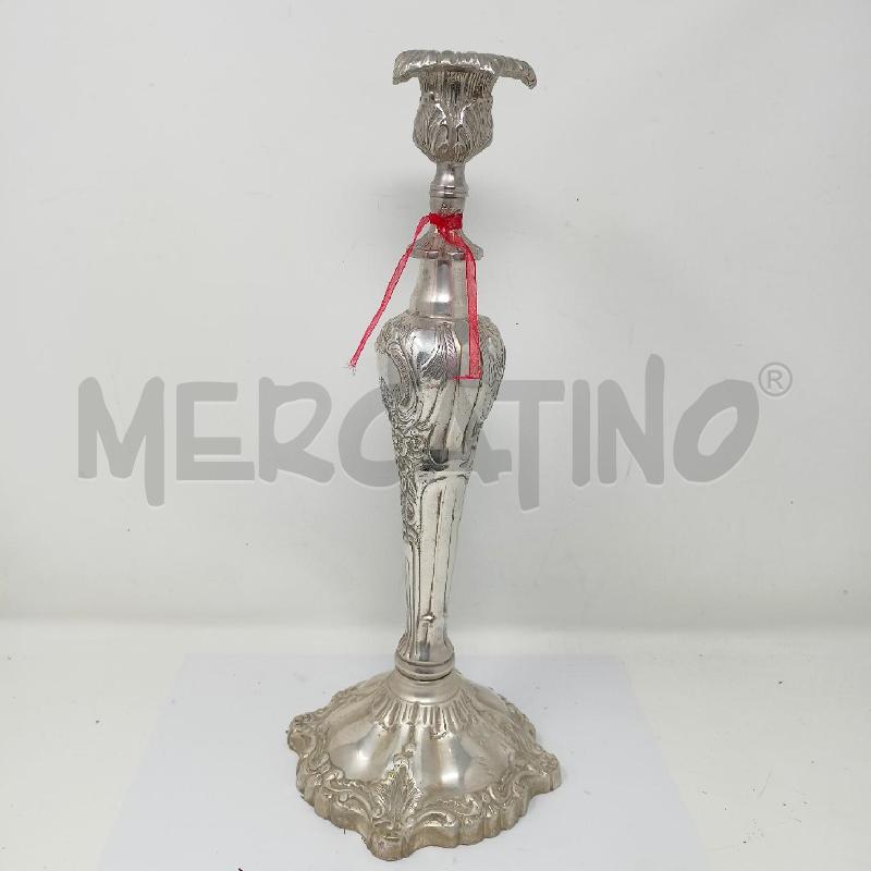 CANDELIERE JORDNA SHEFFIELD BASE ONDULATA STELO FIORI  | Mercatino dell'Usato Roma re di roma 1