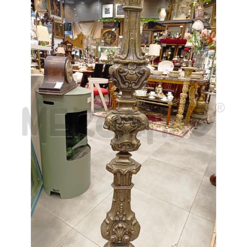 CANDELIERE METALLO RICCIOLI 3 PIEDI 137CM  | Mercatino dell'Usato Roma re di roma 3
