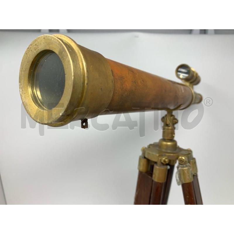 CANNOCCHIALE OTTONE RAME LEGNO DIFETT | Mercatino dell'Usato Roma re di roma 2