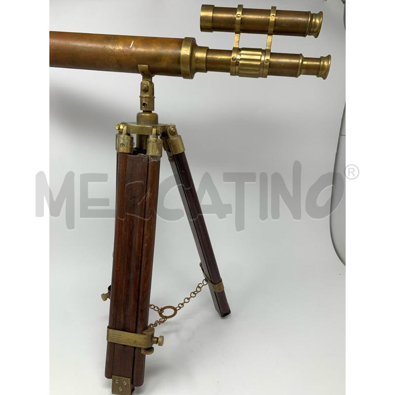 CANNOCCHIALE OTTONE RAME LEGNO DIFETT | Mercatino dell'Usato Roma re di roma 3